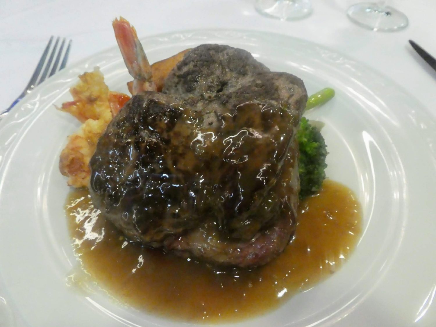 Eating Gluten Free on Marella Cruises - Sirocco's surf and turf