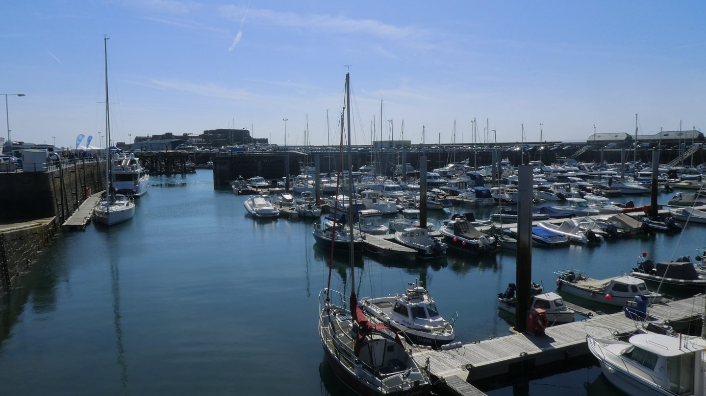 Guernsey marina - one of the places you can visit on a British Isles cruise